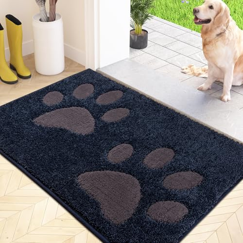 FCSDETAIL Indoor Door Mat 60 x 90 cm, Washable Entrance Rug | Dirt Trapper, Absorbent, for Dog, Muddy Paws, front door, Entryway, Pets