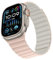 Bisikor Kompatibel mit Apple Watch Armband 49/46/45/44/42/41/40/38mm Silikon Double Sided Wearable Magnetes Ersatzband für iWatch SE Ultra 2 Series 10 9 8 7 6 5 4 3 (42/44/45/46/49, Rosa/Beige)