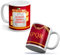 quickgadget Idea Arredo Casa regalo Tazza Sport in ceramica sport per tifoso calcio Roma, personalizzato con FOTO + Nome e Numero