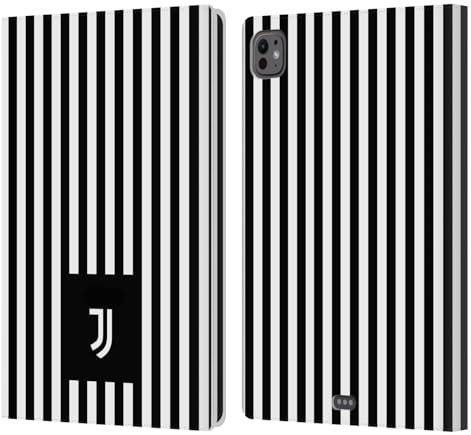 Head Case Designs Licenza Ufficiale Juventus Football Club Bianco E Nero Strrisce Lifestyle 2 Custodia Portafoglio in Pelle Compatibile con Apple iPad PRO 11 M4/M5 2024/2025