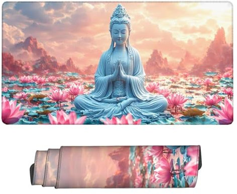 Tapis de Souris XXL Rose 1200x600x3mm, Texturée Résistant à Usure Lavable Tapis Souris Zen Grand Tapis de Souris Gamer avec Surface en Caoutchouc Antidérapant Résistant Tapis de Bureau, Bureau H2-47