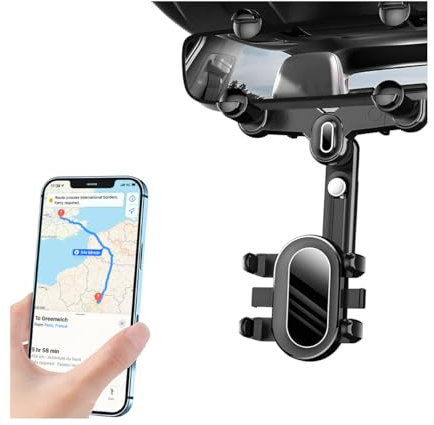 CGEAMDY Support Téléphone Portable dans Le Rétroviseur La Voiture, Support Réglable Téléphone Portable dans Le Rétroviseur De La Voiture, Support De Téléphone Portable Ajustable Rétroviseur Voiture