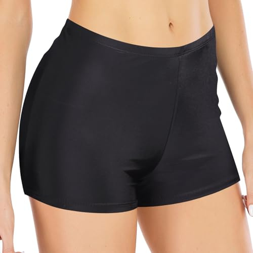 Pantaloncini da bagno da donna a vita alta per il controllo della pancia, costume da bagno, bikini da spiaggia, slip da nuoto