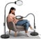 Bodenlupe mit Licht und Ständer, 10X/20X Lupenleuchte, 72 LED-Lichter mit 3 Farbtemperaturen und 10-stufig Einstellbarer Helligkeit, Lupe mit Licht für Hobbys, Handwerk und Lesen