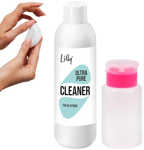 Lilly ULTRA PURE Cleaner 1000ml - Mittel zum Entfetten und Reinigen von Nagelplatten - Mit Pumpe