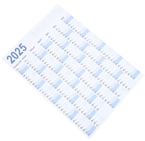 LAPYAPPE Planer Wandkalender 2025 Wandjahreskalender Aus Papier Mit Notizfeldern Für Büro Und Zuhause Zeitbewusster Jahresplaner