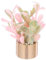 CHICAMPERA Mini Plantes Pottées Artificielles Décorations Succulentes pour Maison De Poupée Et Accessoires Miniatures Colorés Pot Doré