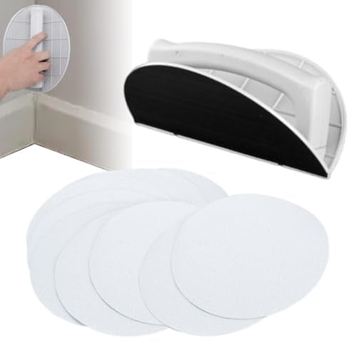 Sghtil Ponceuse détaillée | Ponceuse manuelle autocollante pour détails, ensemble d'accessoires semi-ronds pour bois, métal, meubles, peinture, art mural