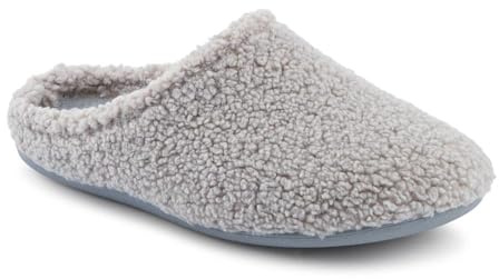 Pavers Warm-Lined Lightweight Slippers - Grey Size 6