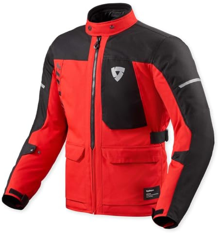 REV'IT! Revit Convergent H2O wasserdichte Motorrad Textiljacke, rot/schwarz, M