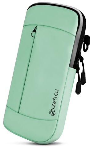 ONEFLOW Urban Sling für Samsung Galaxy S26 Ultra Handytasche zum Umhängen, Handy Gürteltasche und Armband kombiniert, Handy Umhängetasche mit Geldbörse für Damen und Herren, Mint