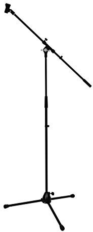 OMNITRONIC Mikrofonstativ mit Galgen, PRO sw | PRO Mikrofonstativ mit Galgen