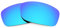Revant Verres de Rechange Compatibles avec Oakley Fives Squared, Polarisés, Bleu Glacier MirrorShield