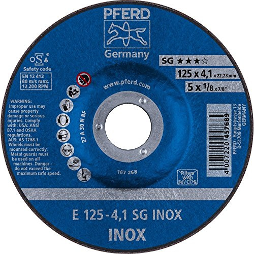 Pferd 62212423 Schruppscheiben E 125-4 A 30 N SG-INOX