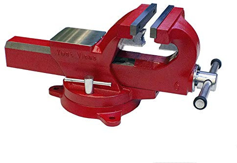 Yost Vises Sschraubstock aus geschmiedetem, hochfestem Stahl, 4 Inches, rot, 1