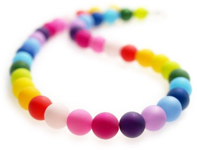 Polariskette Regenbogen bunt handgefertigter Polarisschmuck Damen Kette Regenbogenkette