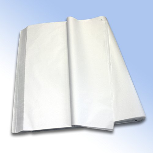 1 Rame (480 feuilles) de haute qualité Blanc pur MG de papier de soie (sans acide) 500 mm x 750 mm 50,8 x 76,2 cm 18 g/m²