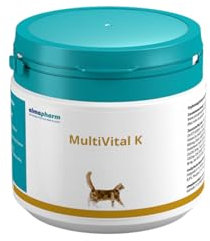 almapharm MultiVital K | 250 g | Ergänzungsfuttermittel für Katzen | Bedarfsgerechte hypoallergene Mischung von Vitaminen und Mineralstoffen