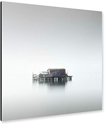 artboxONE Alu-Print 30x30 cm Venedig - Fischerhütte Teil sechs von Künstler Ronny Behnert