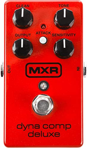 MXR - M228 DYNA COMP DELUXE, Compressore per Chitarra, Manopola Clean, Controllo Tone e Pulsante Attack