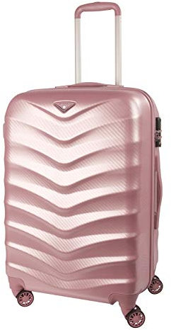 ABISTAB Verage Hartschalenkoffer Seagull 75cm (L-28-75x53x31) 105 bis 130 Liter 4 Räder Dazzling Rose Limited Edition TSA-Schloss, Hartschale-Reisekoffer, groß Trolley erweiterbar