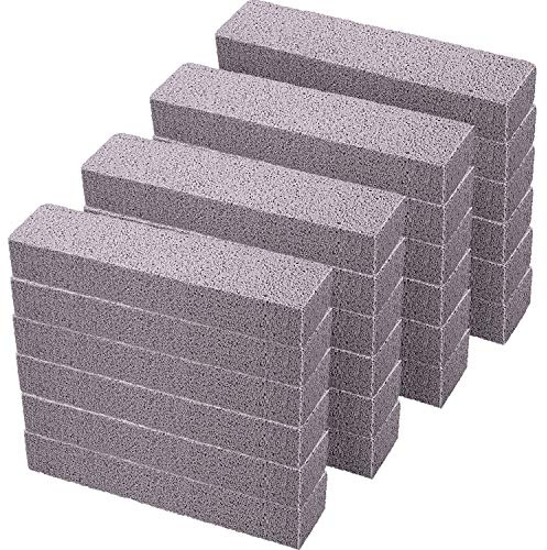 Chinco 24 Packs Pumice Stick for Cheaning, Pumice Scouring Stone Pad Removing Stain Grime Without Leaving Scratches for Kitchen Oven Stove Home Bathroom Toilet Pool House Cleaning Supplies
