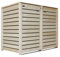 Mülltonnenbox Mülltonnenverkleidung Holz 240 L naturbelassen inkl. Rückwand vormontiert Müllcontainer Mülltonnenschrank Mülltonne Hamburg (für 2 Tonnen)