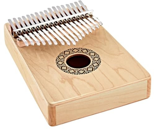 Sonic Energy Schallloch Kalimba – C-Dur, 17 Töne – Ahornholz – Für Meditation, Yoga, Percussion – Inkl. Zubehör (KL1709H)