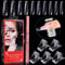 Kalolary Dual Nail Forms Set, 100PCS Nail Extension Form Tips Full Cover Dual Nail System Forms Dual T Shape Nail Mold UV Gel Acrylic Tips with Pink Dual-Ended Gel Brush & Picker 5PCS Nail Tips Clip