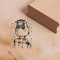 DEKO-LANDO Stempel Rotkehlchen im Winter - Motivstempel, Natur, Buchenholz, ca. 28 x 38 mm