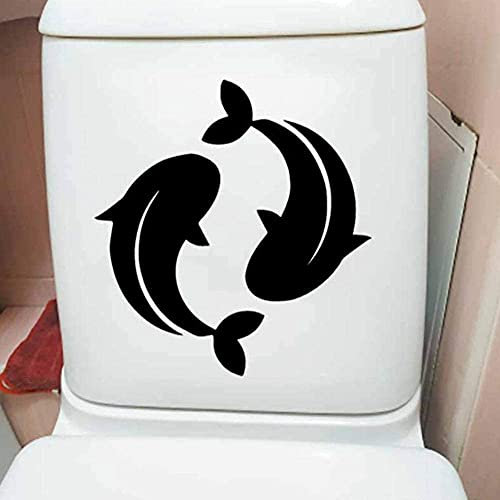Wandaufkleber Wohnkultur Koi Fisch Goldfisch Muster Wc Aufkleber 21.5X23Cm