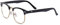Kelens Myopia Brille UV400 Schutz Halbrahmen Kurzsichtigkeit Brille Mode Fernbrille Transparente Linse Damen Herren -3.5 Dioptrien