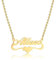 RWQIAN Prénom Personnalisé Collier Acier Inoxydable Nom Personnalisé Chaîne Femmes Personnaliser Bijoux Colliers Prénom Argent/Or/Or rose