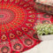 Popular Handicrafts Runder Wandteppich, indisches Mandala, rund, Rund, Strandtuch, Wandbehang, Hippie, Boho, Baumwolle, Tischdecke, rundes Yoga-Bettlaken, 127 cm