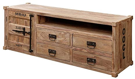 GMD Living Lowboard KORBA in Natur, T45 x B178 x H65 cm