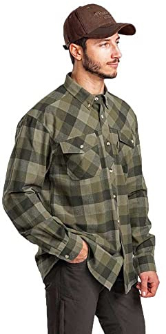 Pinewood 9525 Lumbo Hemd Olive/Wildlederbraun (189) XL
