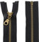 Aerzetix - C61382 - Cerniera separabile 35cm in Metallo con tiretto Decorativo - Cerniera Lampo - Colore: Nero - cursore pelletteria Cucito Gonna Gonna Vestiti Pantaloni merceria