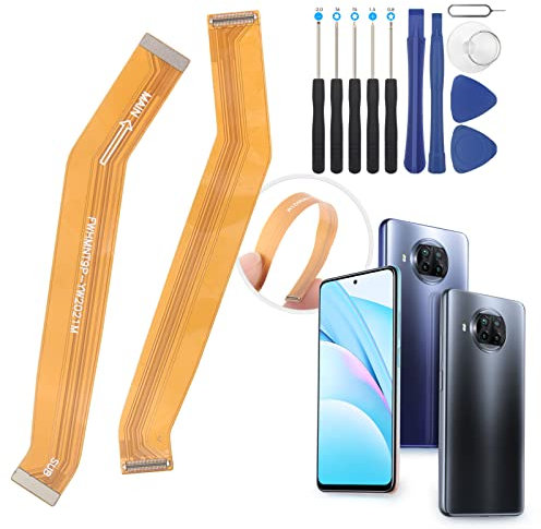 RongZy Cable Flex de Pantalla LCD para Xiaomi Mi 10T Lite 5G M2007J17G Conector Retro Toque Display para Conectar a la Placa Base