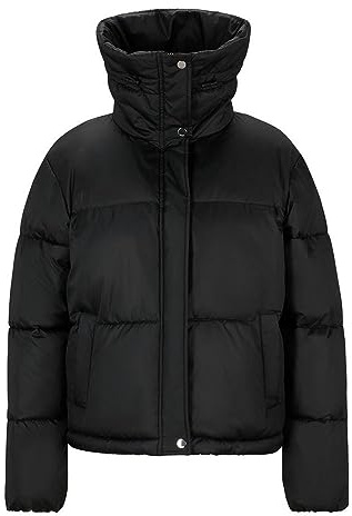 HUGO Damen Fary-1 Outerwear Jacket, Black1, L EU