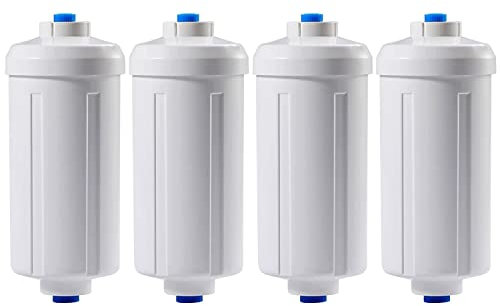 Huining Lot de 4 filtres à eau de rechange au fluorure et à l'arsenic pour système de purification – Filtre à gravité pour filtration de voyage et seau