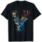 Hirsch Sonnenbrille Jagd Jäger Naturfan Wald Wandern T-Shirt