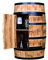CREATIVE COOPER Weinfass Stehtisch mit Tür - Alkoholschrank Flaschenregal Holz - Holzfass - Fassmöbel - Nadelbaumholz - Wineregal - Weinbar - Fass bar mit Tür - Fassbar 80Cm (Sonnenverbranntes)