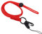 PATIKIL Collo Cordino con Gancio, Distintivo Cordini Regolabili Lunghe Cinghia ID Carta Porta Portachiavi per Porta Badge, Rosso