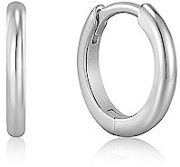 ANIA HAIE Damen Creolen EDIT EAR Ohrringe aus 925 Sterling Silber, Größe: 12 mm, inkl. Geschenkverpackung