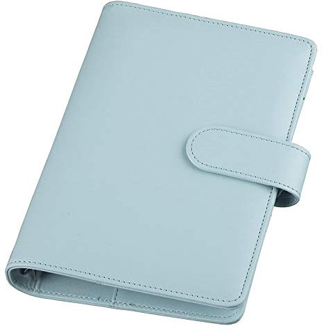 Kyaoayo A5 PU Leder Notizbuch Binder, NachfüLlbarer Planer Organizer Mit Magnetisch Schnalle SchließUng für NachfüLlpapier (Blau)