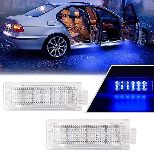 POPMOTORZ 2 Stücke LED Autotür Lichter, LED Innenbeleuchtung Autotürbeleuchtung für BMW 1 Series F20 F21 2 Series F22 F23 F45 F46 F87 3 Series F30 F31 F34 F35 F80 4 Series F32 F33 F36 F82, Blau