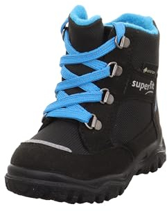 Superfit Jungen Baby Jungen Husky1 Baby Jungen Warm Gefütterte Gore-tex Blau/Orange 8030Schneestiefel