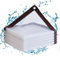 Bâche imperméable en PVC Transparent avec œillets - 4 x 4 m - pour Balcon, bac à Sable, extérieur - Mobilier de Jardin - Bâche Transparente pour Cage à Lapin/Jardin d'hiver