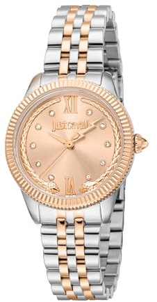Just Cavalli Damen Analog Quarz Uhr mit Edelstahl Armband JC1L315M0095