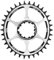 Fahrradkettenblätter Rundes ovales Kettenblatt 1 mm 3 mm 6 mm Offset Direktmontage for Sram XX1 X01 X1 X0 X9, 30T 32T 34T 36T 38T 40T MTB Fahrrad Rennrad Kettenblatt ( Color : Offset 6mm 34T )